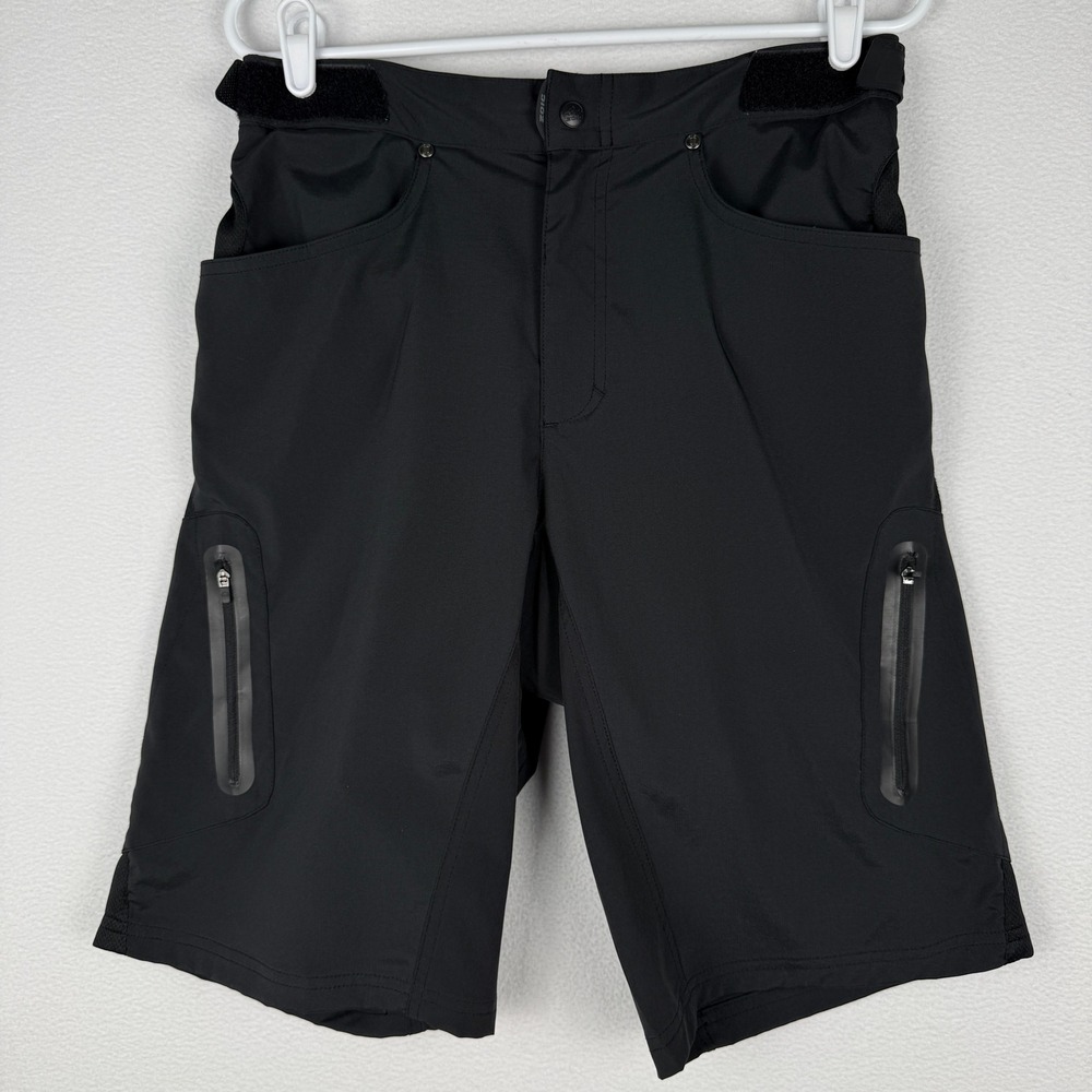 Zoic Ether Mountain Bike Shorts Mens M Padded Liner MTB Cycling Zipper Cargo